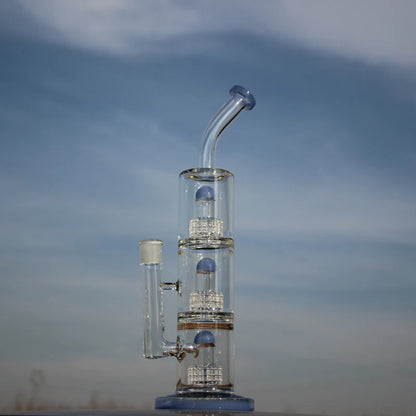 15" Triple Matrix Percolator Glass Water Pipe