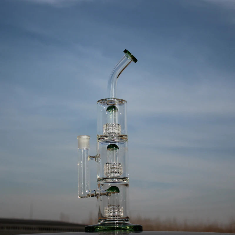 15" Triple Matrix Percolator Glass Water Pipe